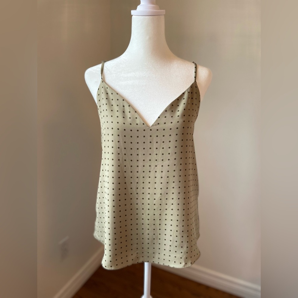 Babaton Green Polka Dot Everly Camisole